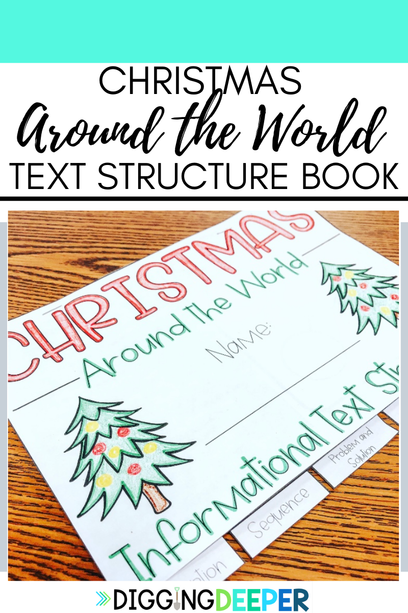 christmas around the world: informational text structure book -